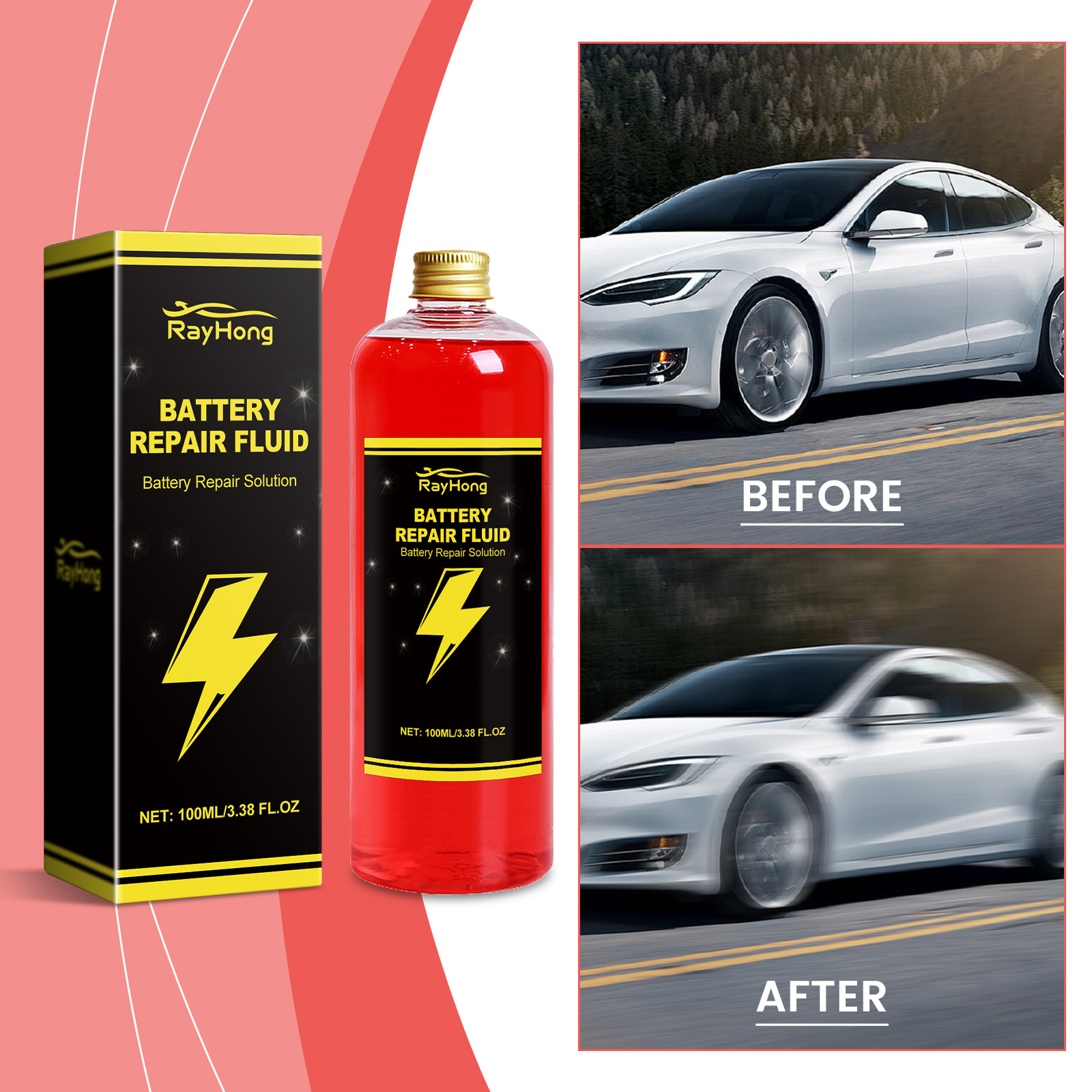 Battery repair solution with vehicle performance comparison