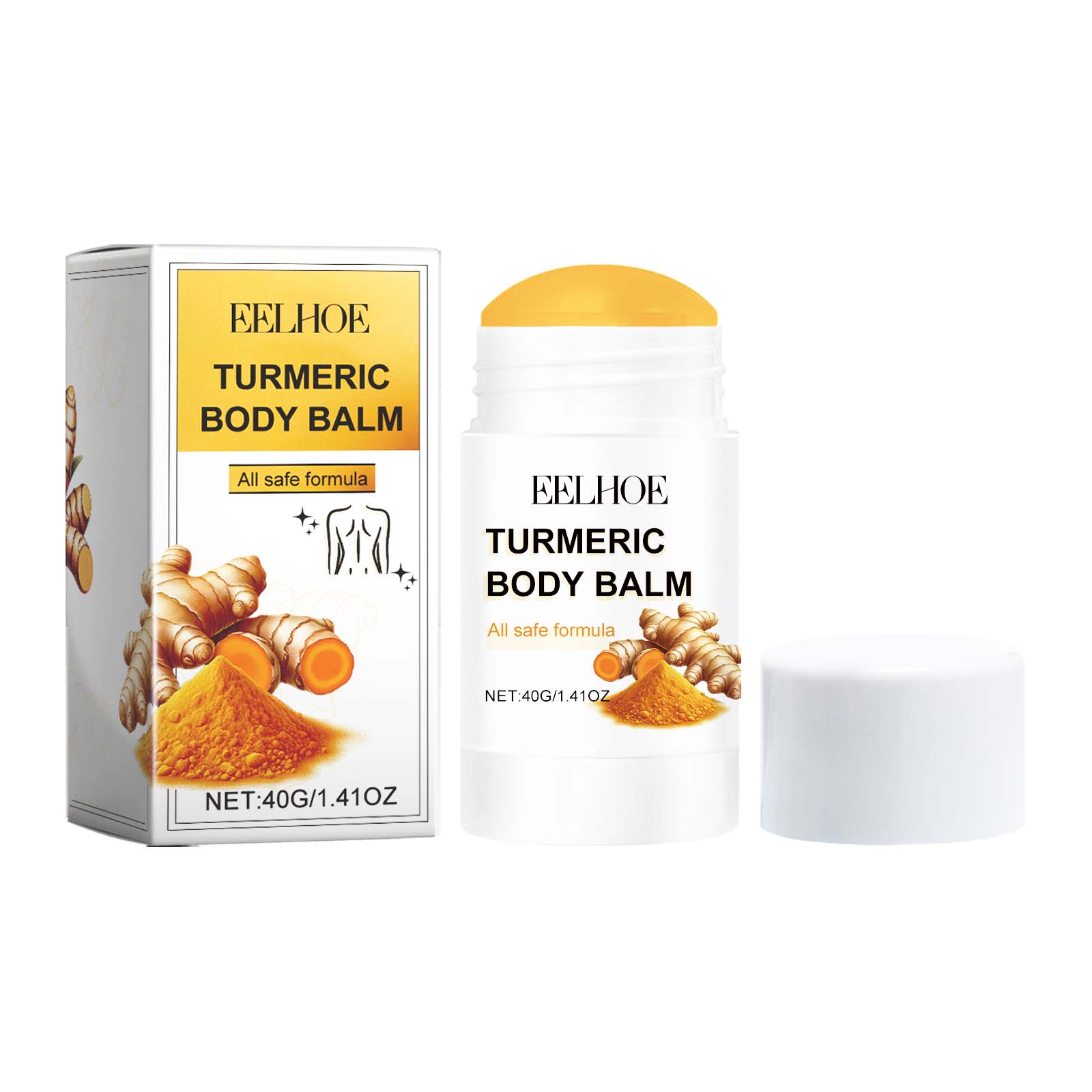 Turmeric Body Balm, Beauty Stick Full Body Care Brightening 