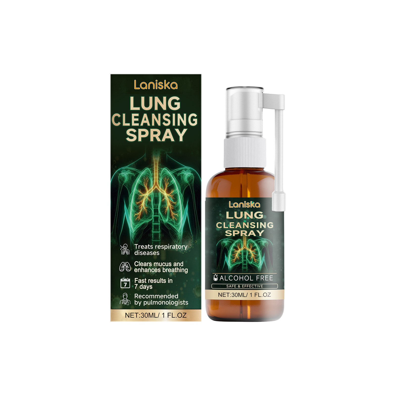 Herbal Body Cleansing Spray Body Repair Cough Relief Herbal 