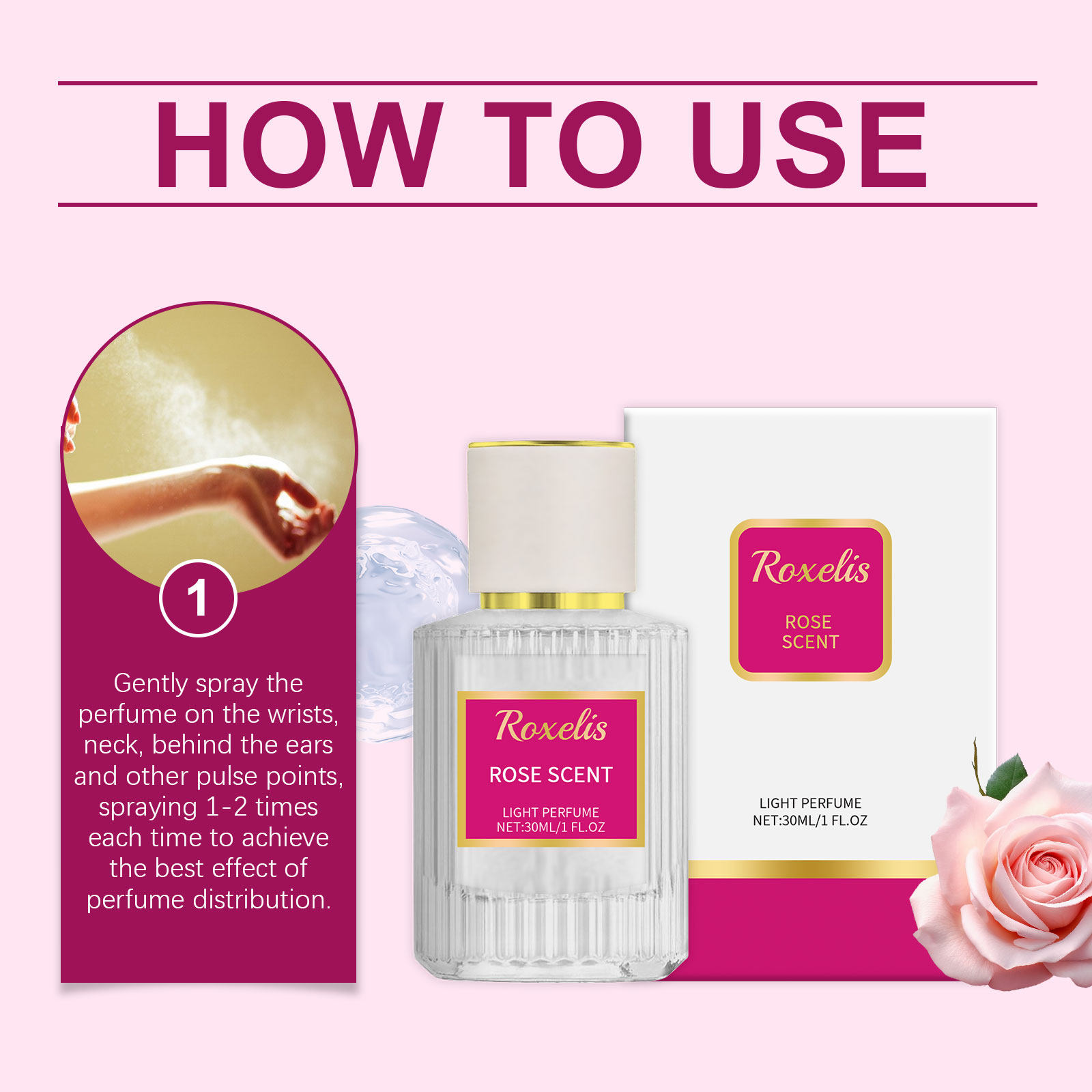 Charming Fragrance Of Roses Natural Fresh Elegant Fragrance 