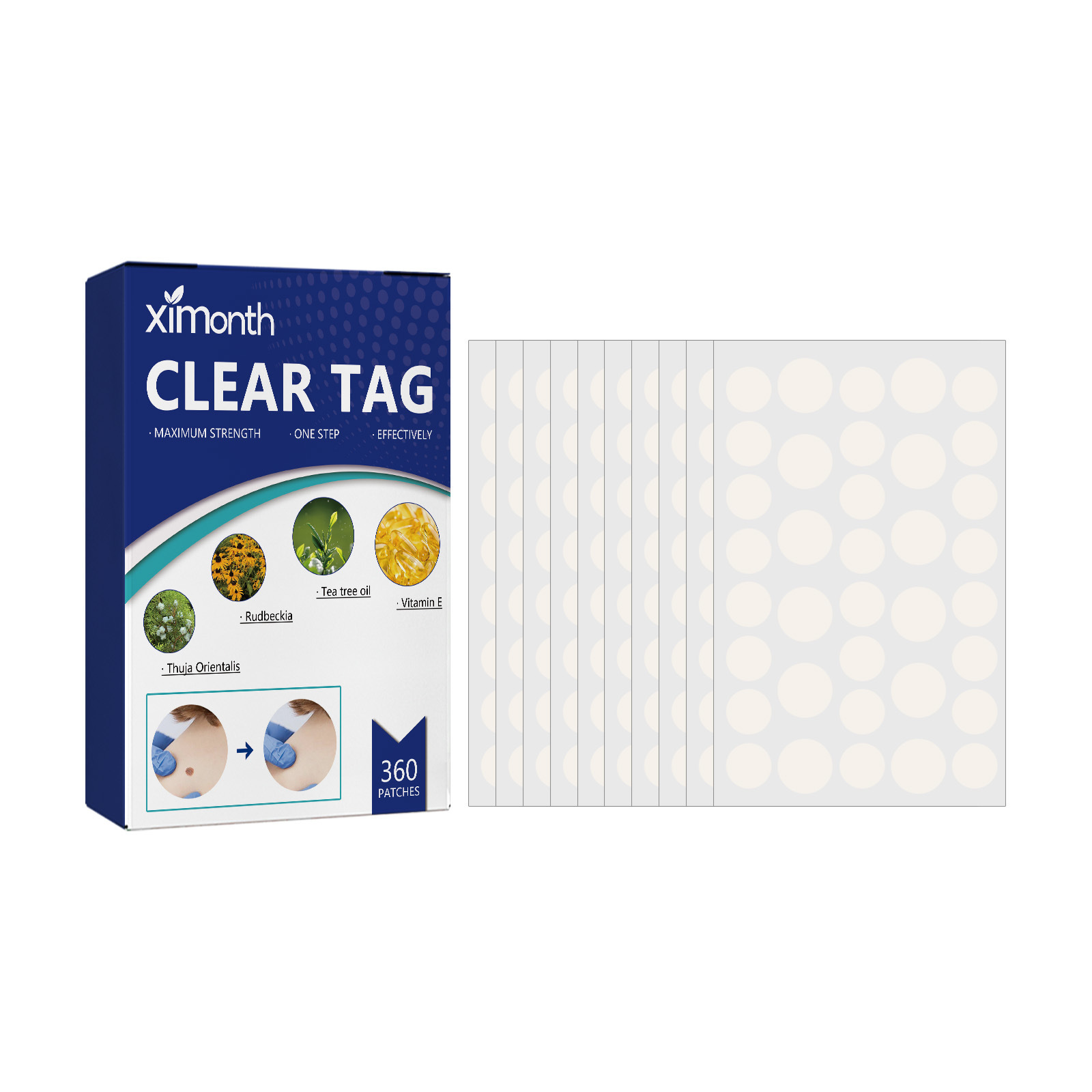Clear Tag, Fade Out Skin Warts Moles Corns Filamentous Slow 