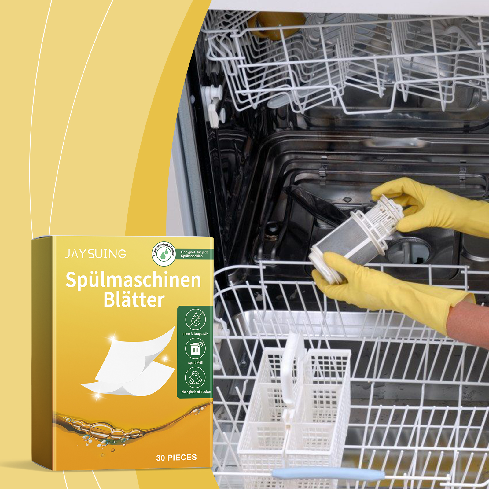 Dishwasher detergent claims and clean dish load