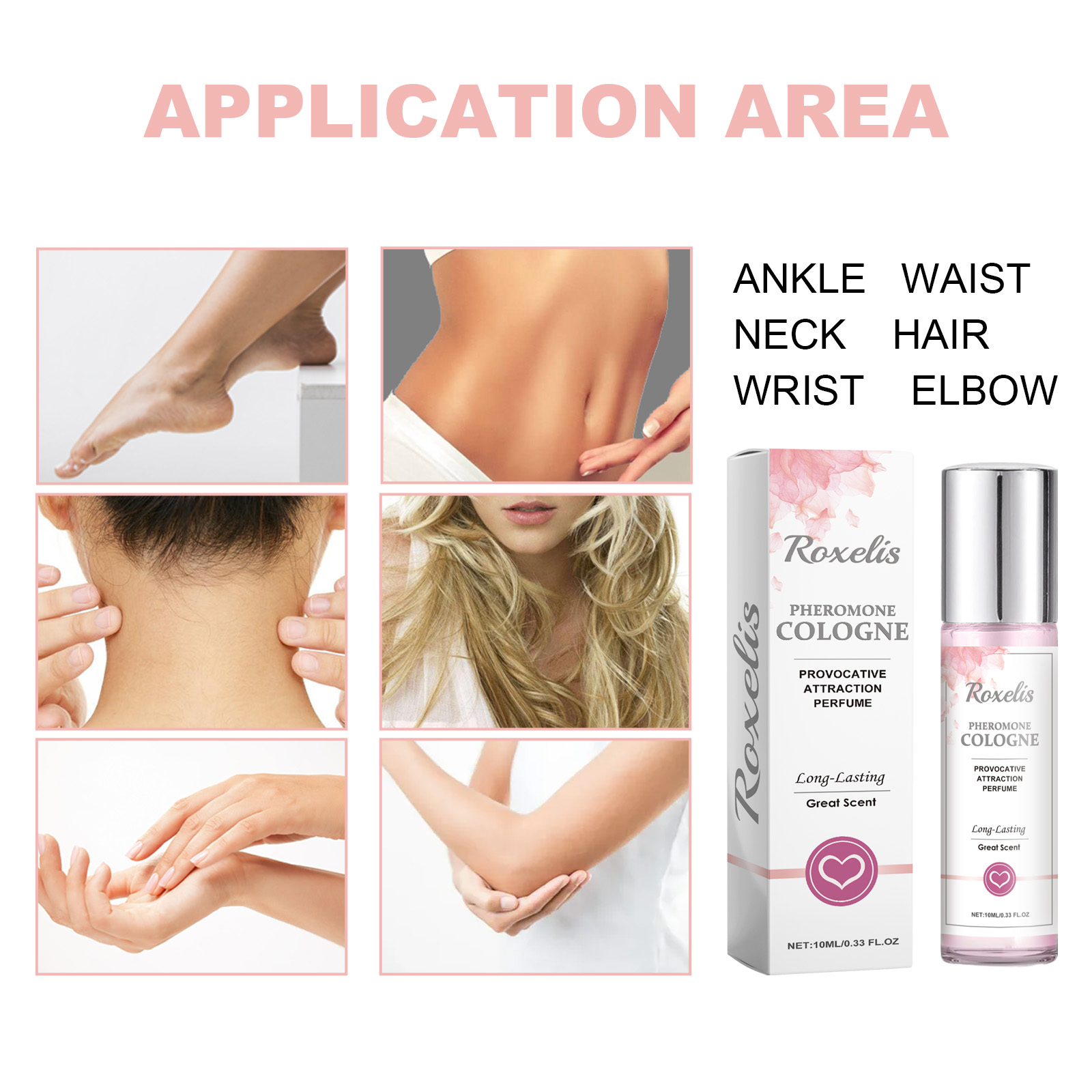 Perfume application graphic with pulse-point areas
