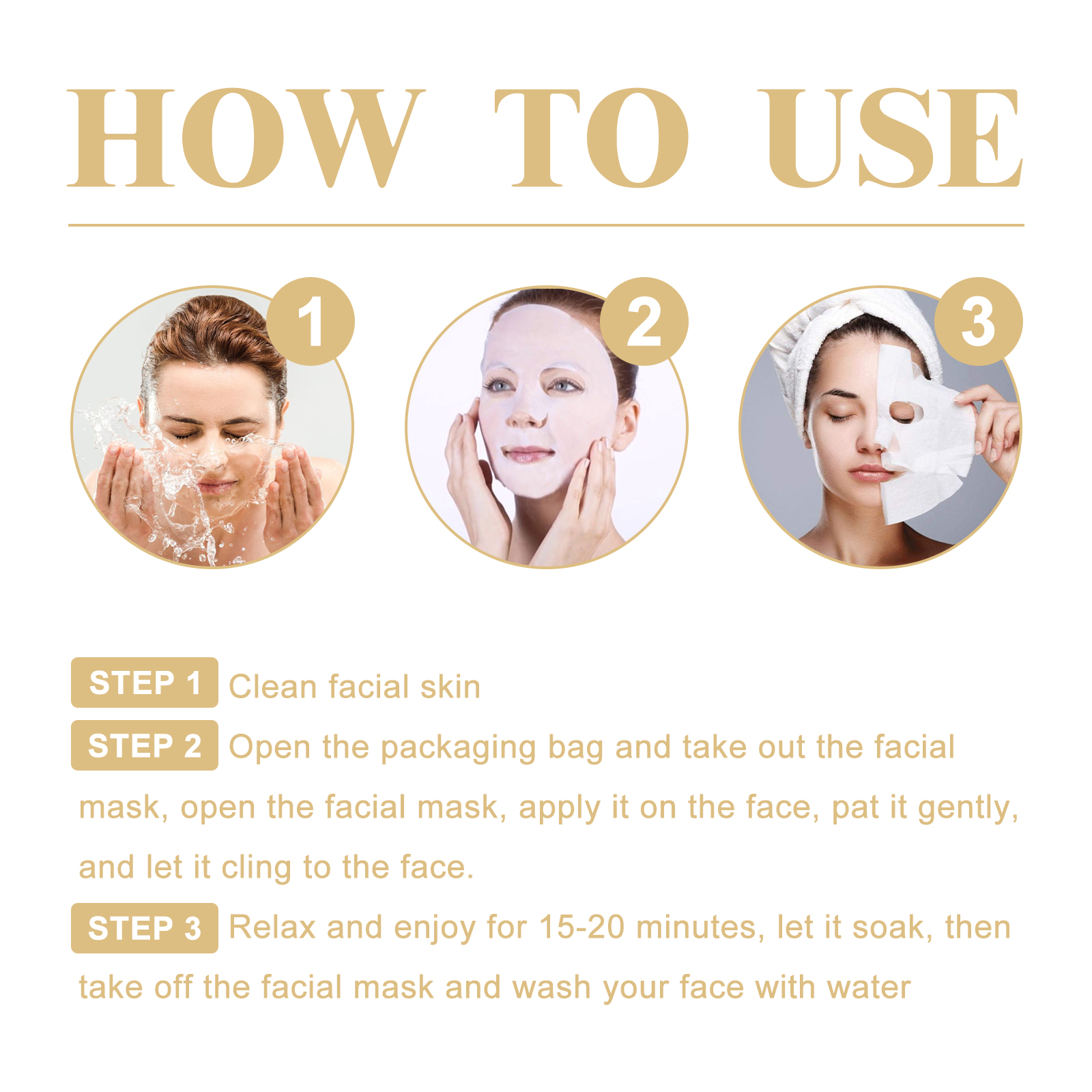 Collagen mask sachets arranged for a skincare ritual