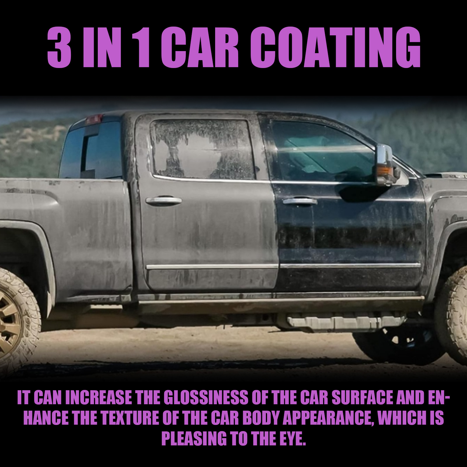 Hand applying waterless car coating with yellow towel