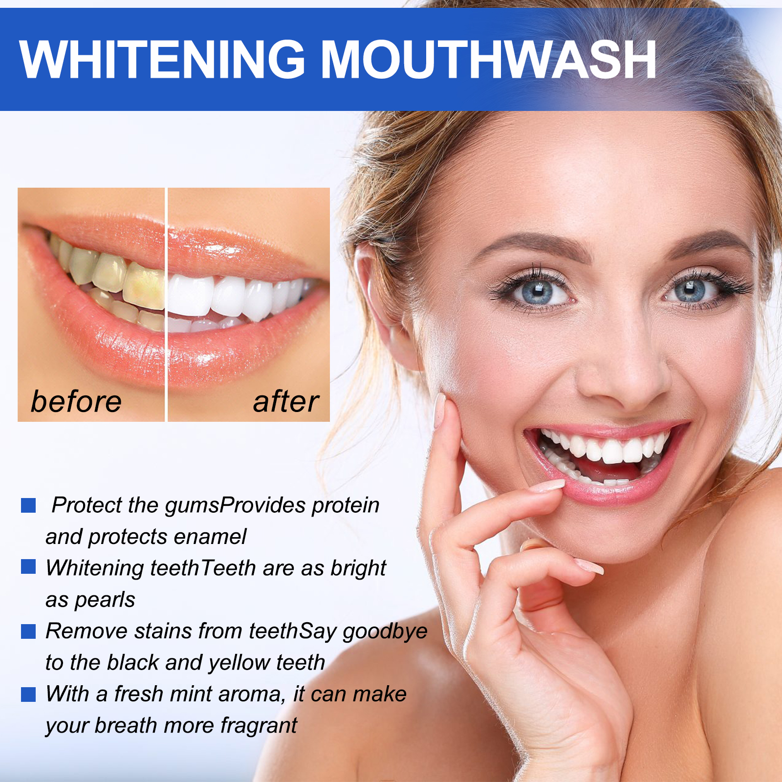 Promotional graphic showing brighter-looking teeth