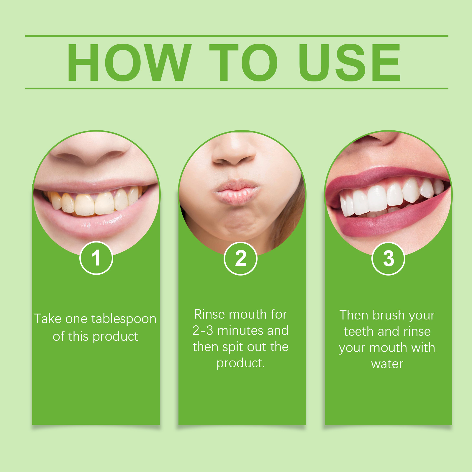 Oral Coconut Mouthwash Oral Odor Cleaning Daily Care Teeth F