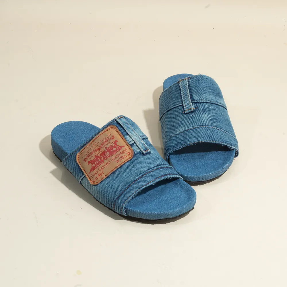 Open Toe Denim Sandals