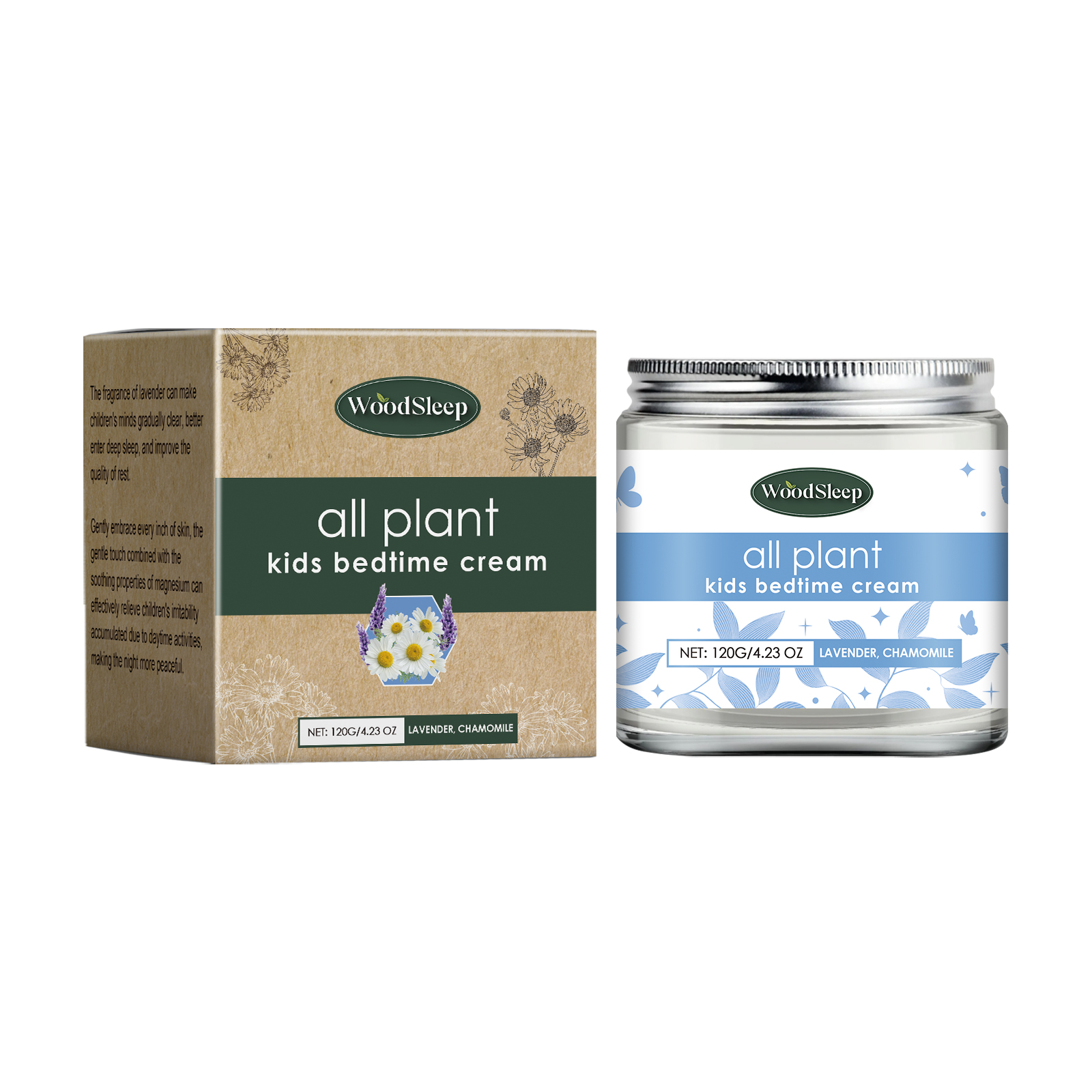 Woodsleep Children's Bedtime Lotion Deeply Hydrating And Moisturizing Lavender Refreshing And Gentle