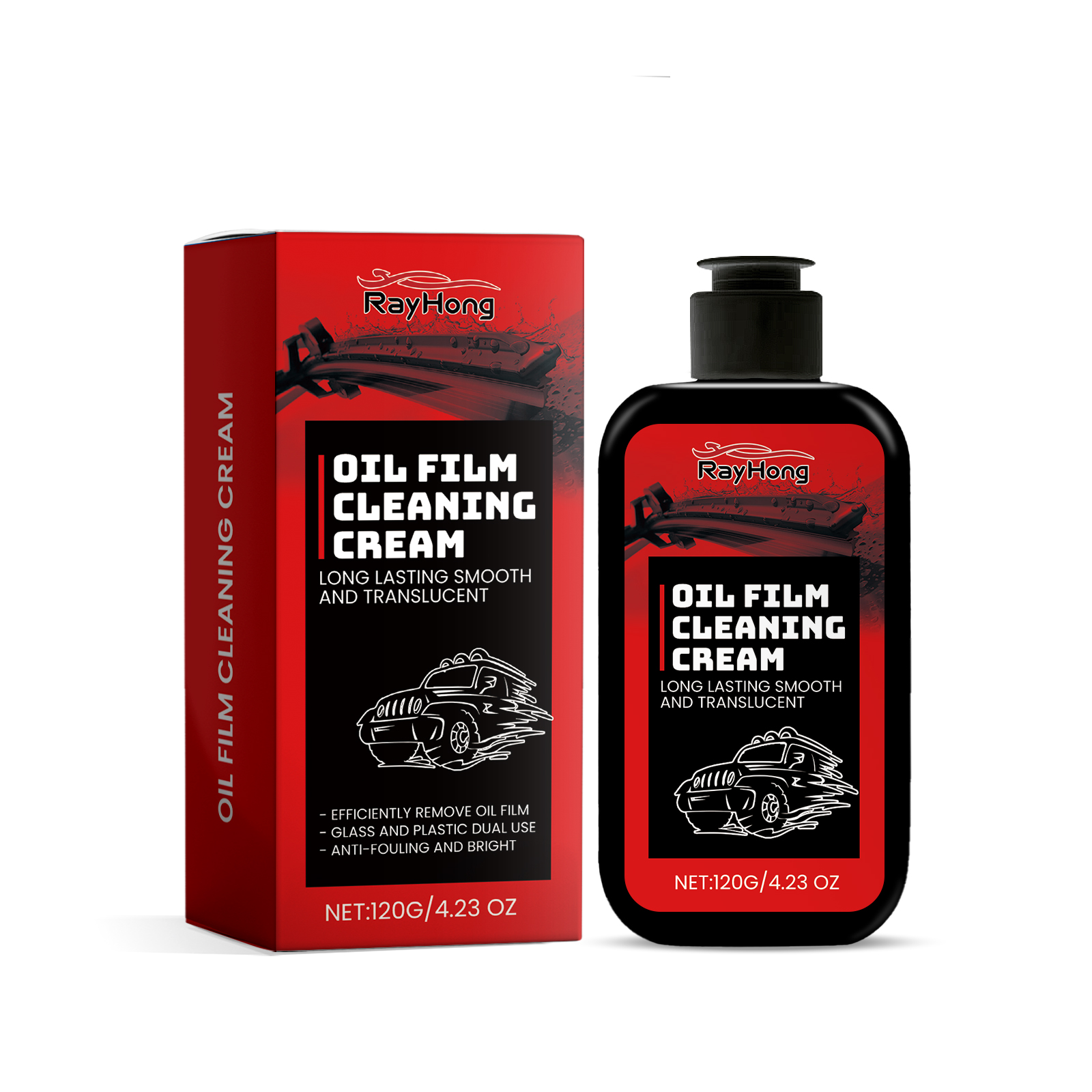 Automotive Glass Oil Film Cleaning Cream, Effectively Clean 