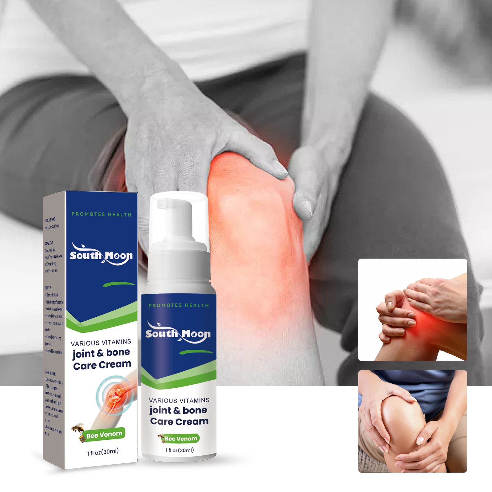 Various Vitamins Joint & Bone Care Cream, Wrist Leg Bend Joi