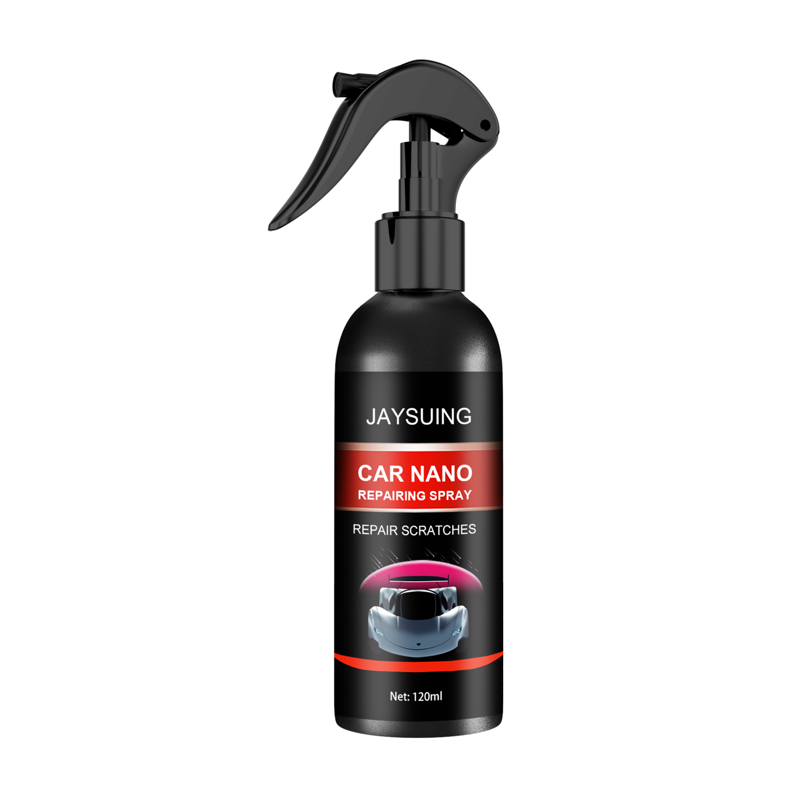 Automotive coating bottle and trigger sprayer detail