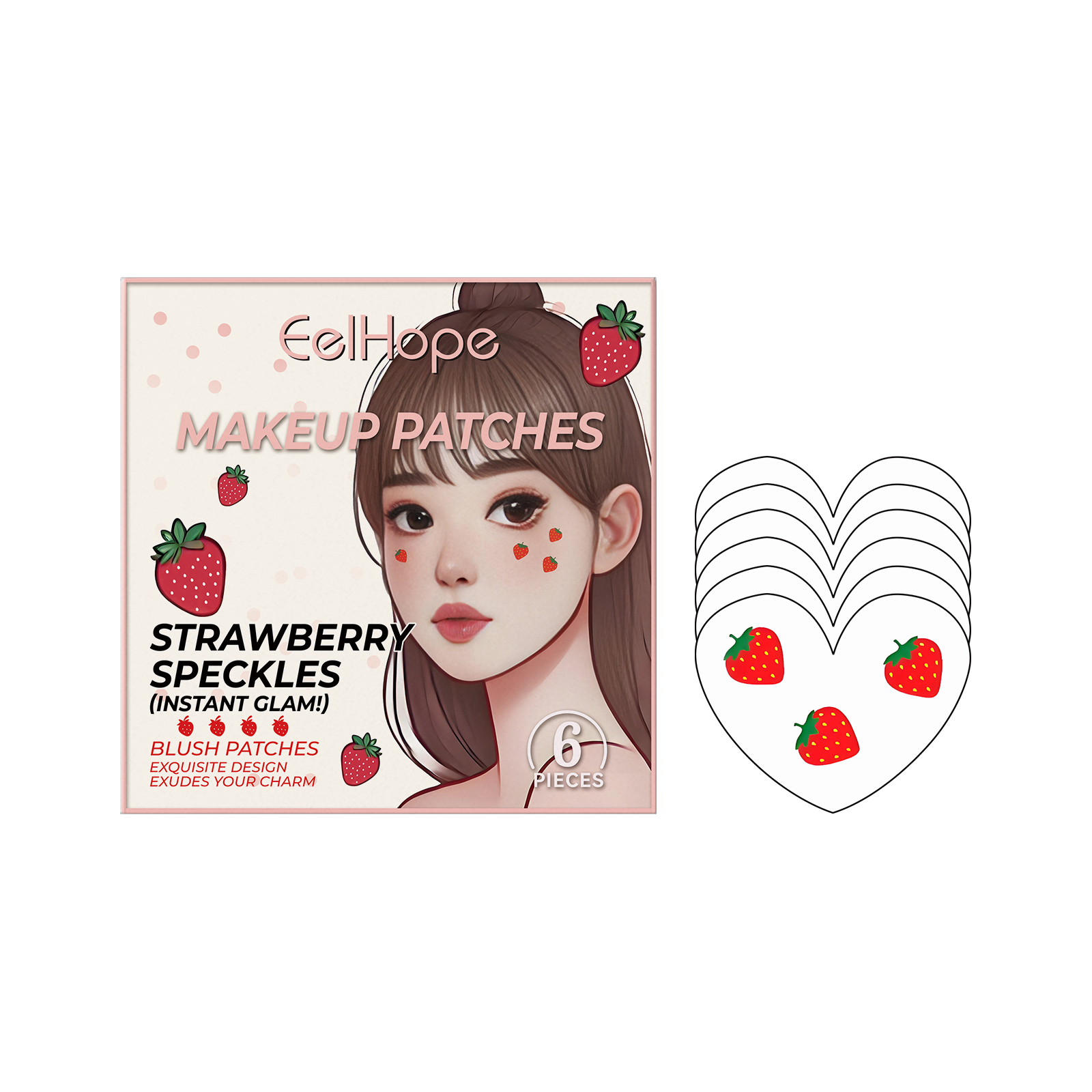 Strawberry Makeup Patch Pie Eye Makeup Patch Face Embellishment Face Embellishment Strawberry