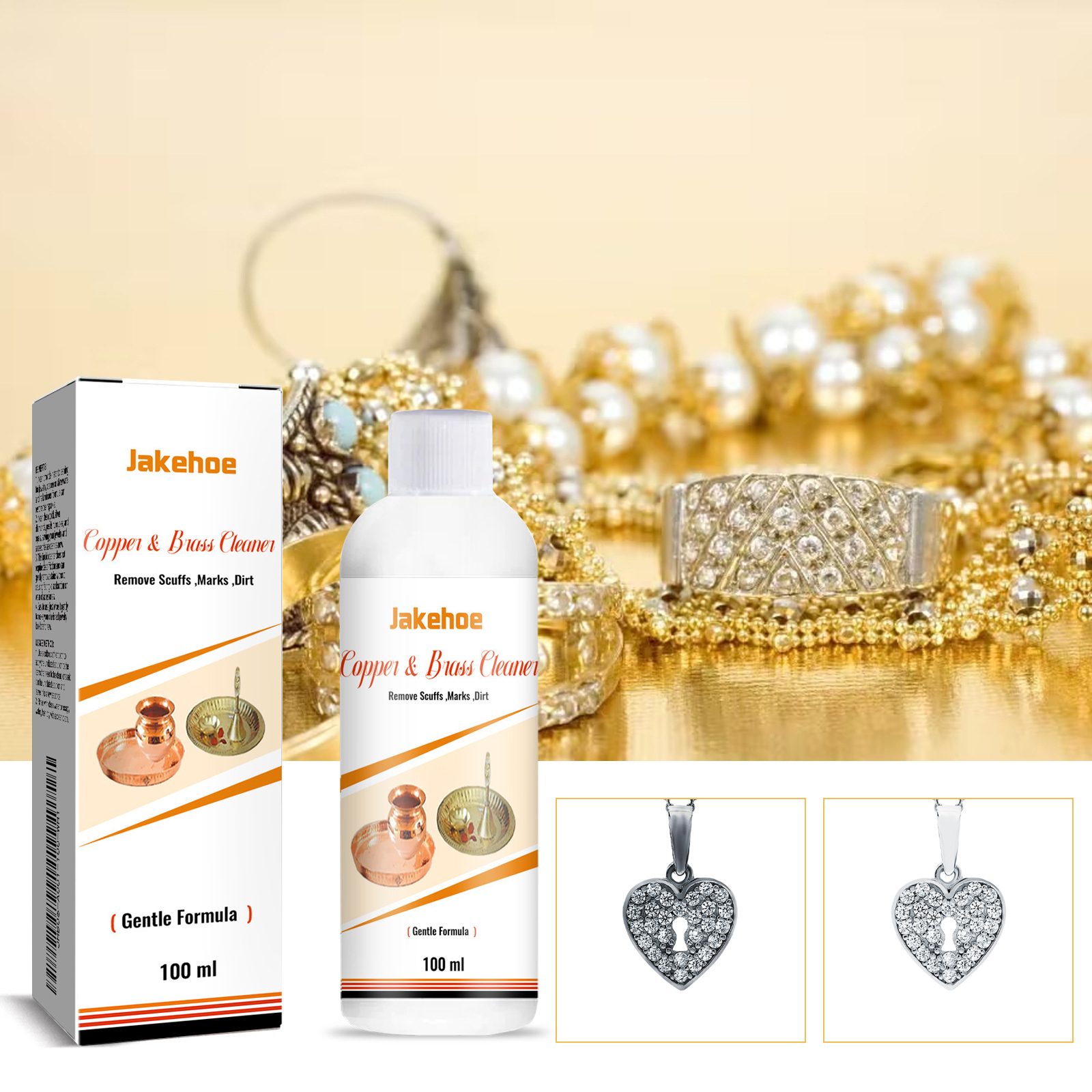 Jewelry cleaner displayed with assorted accessories