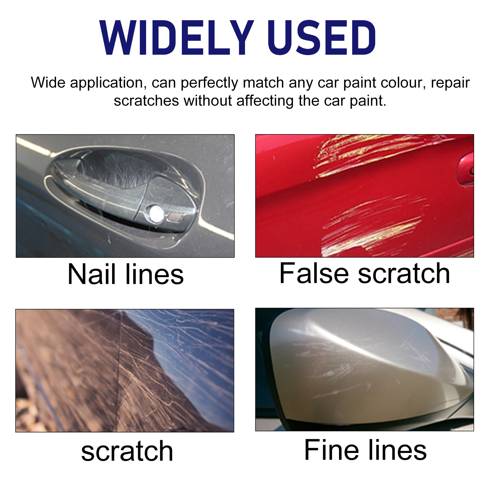 Applicator sponge for different car surface marks