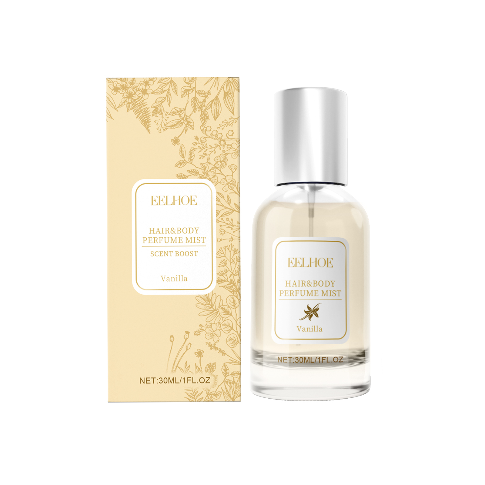 Vanilla Body Hair Perfume Spray Long-Lasting Light Fragrance Fresh Floral Fragrance Ladies Niche