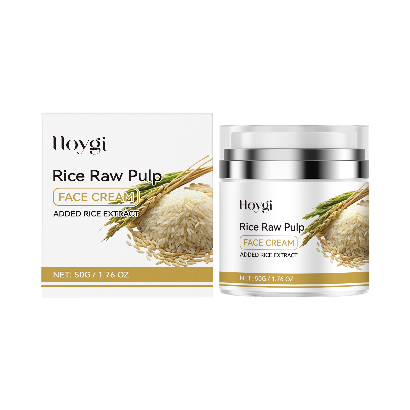 Rice Moisturizing Face Cream Moisturizes Skin With Refreshing, Gentle And Moisturizing Radiance