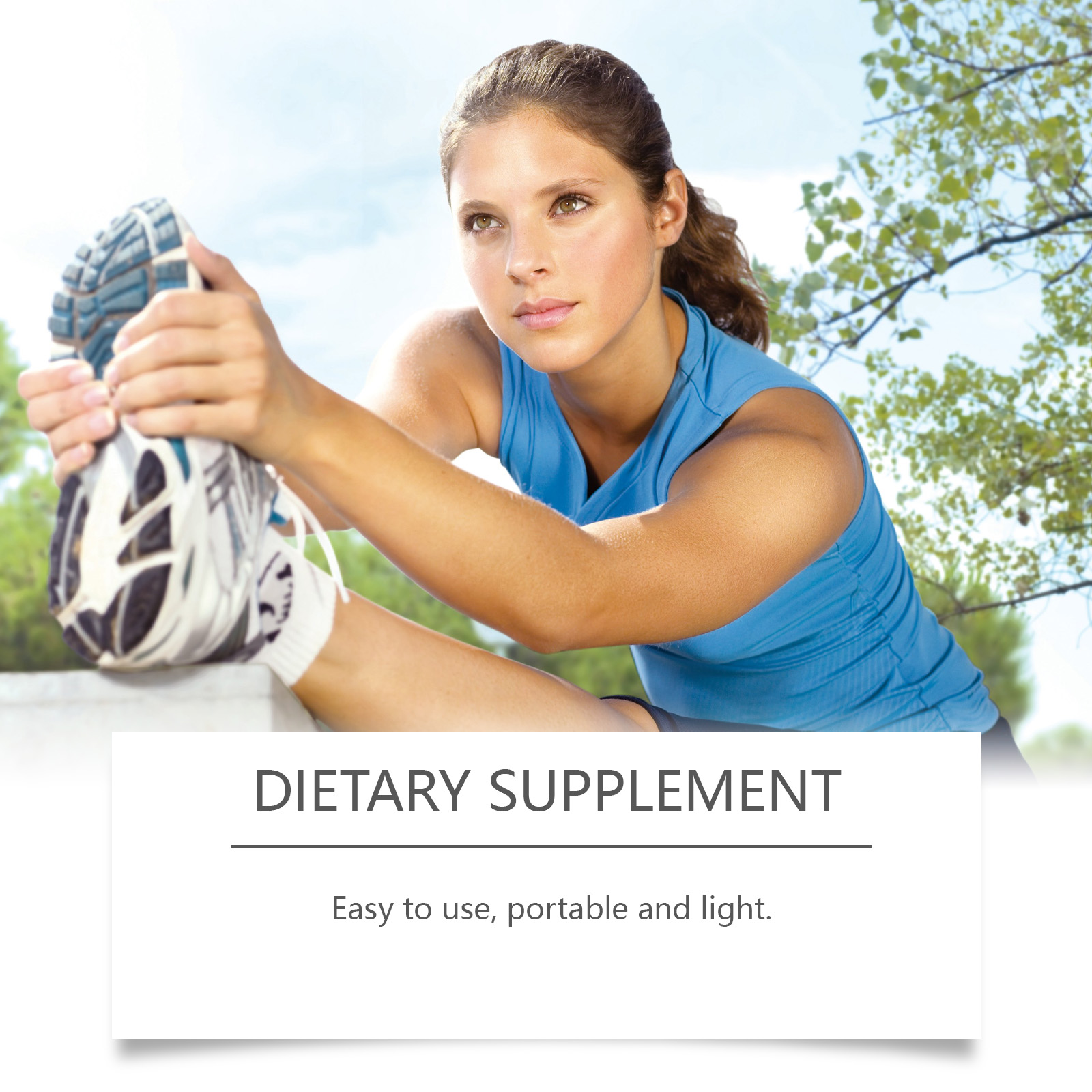 Portable mullein supplement used beside outdoor activity