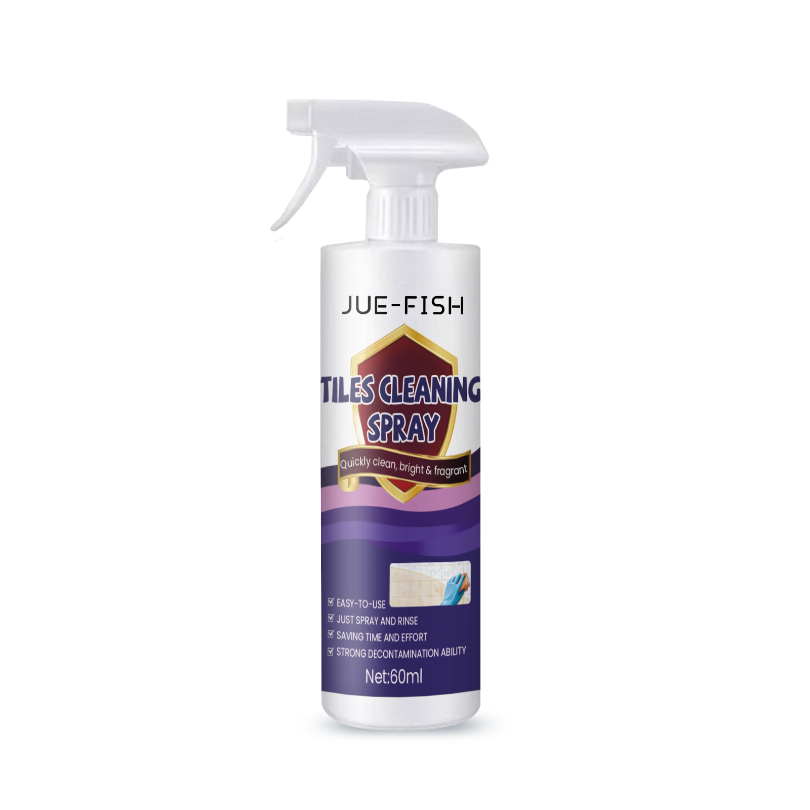 Jue-fish Tile Cleaning Spray, Kitchen Bathroom Wall Floor Ti