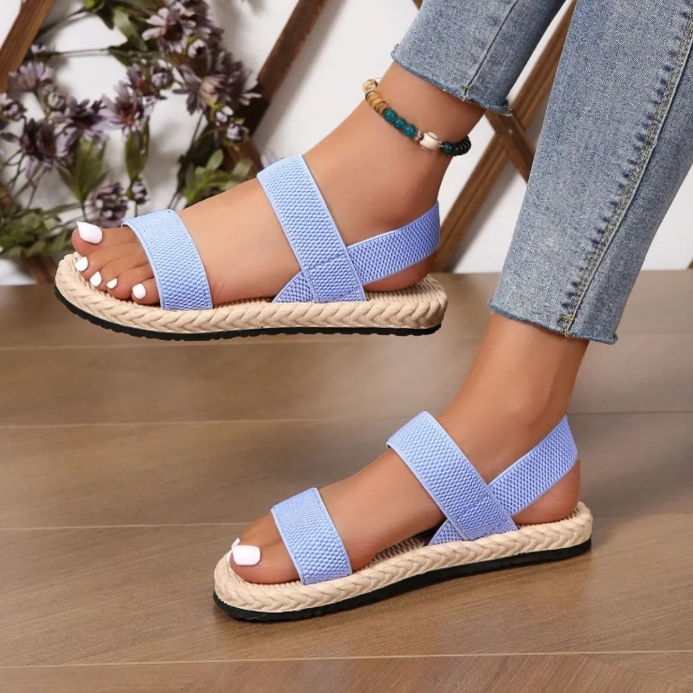 Open Toe Flat Sandals image 3