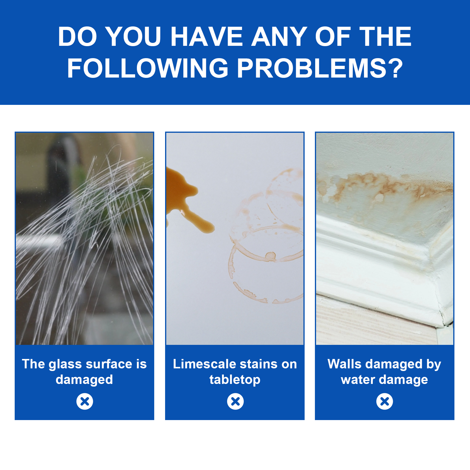 Surface wear examples for targeted home maintenance