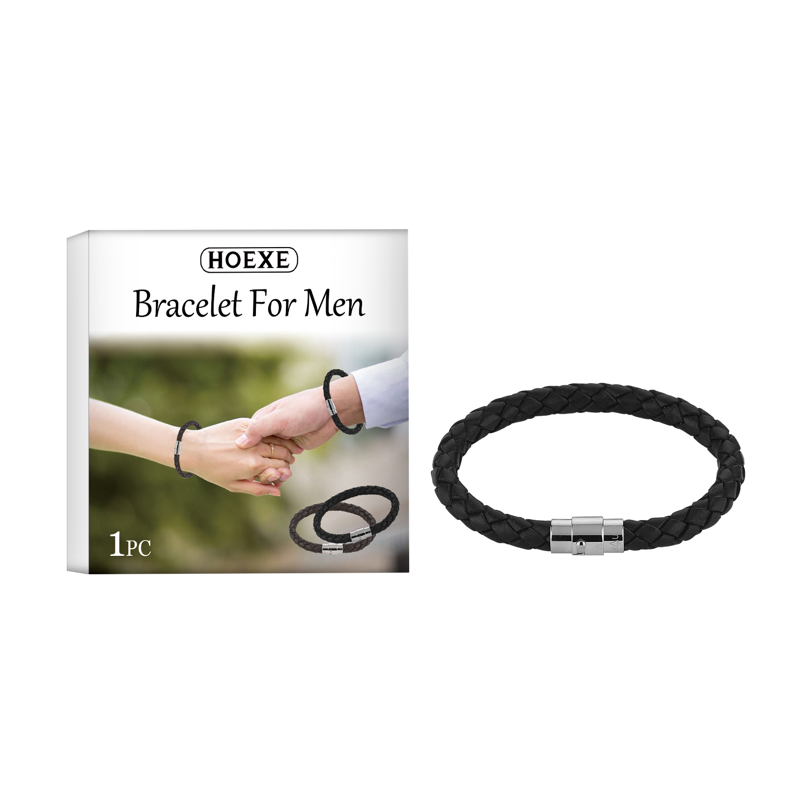 Couple Bracelet, Pu Leather Rope Woven Men's And Women's Sty