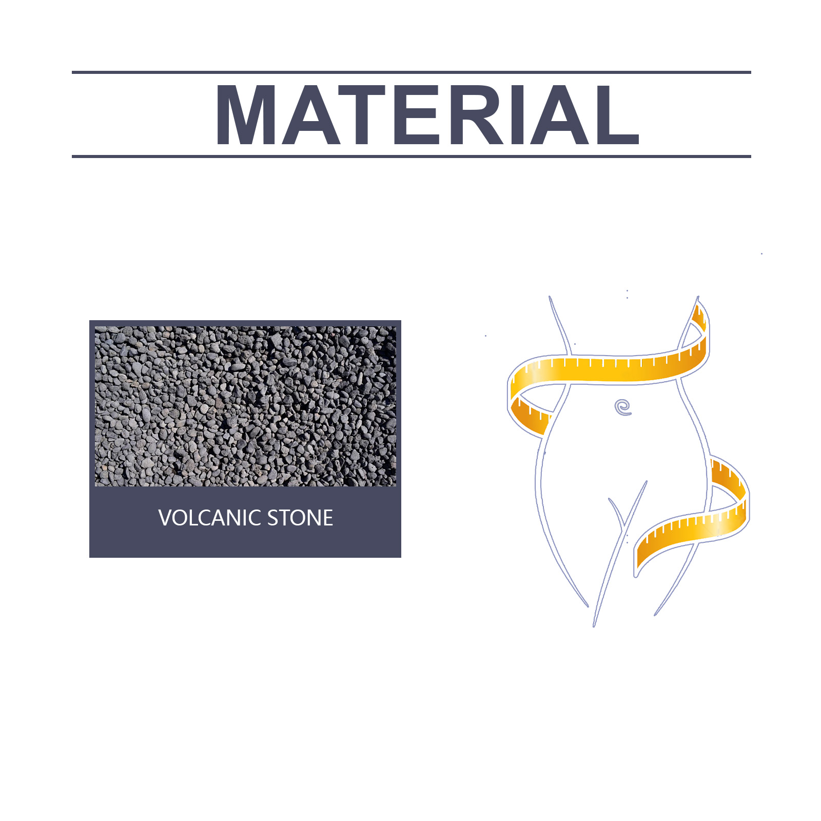 Rounded matte volcanic stone and glossy accent beads
