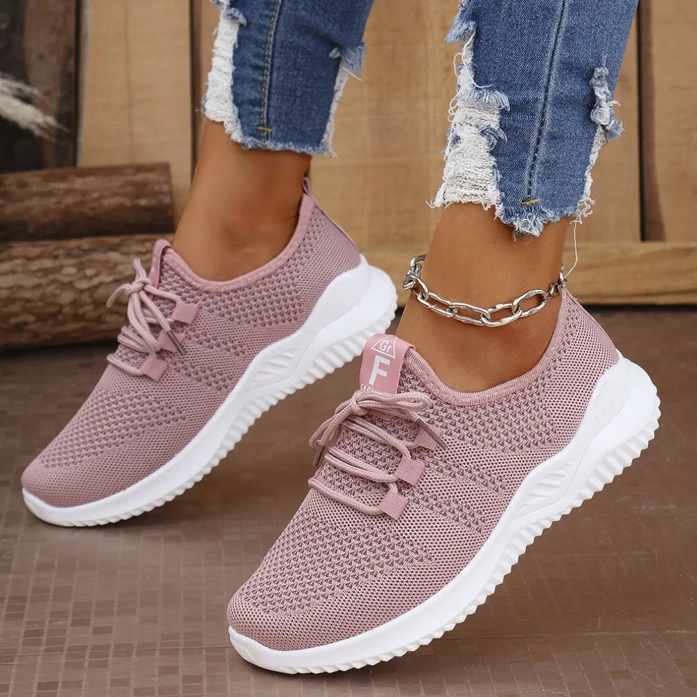 Breathable Mesh Lace Up Athletic image 5