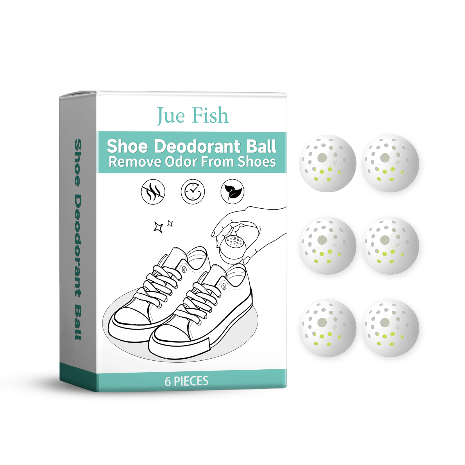 Shoe deodorizer packaging with essential oil claim