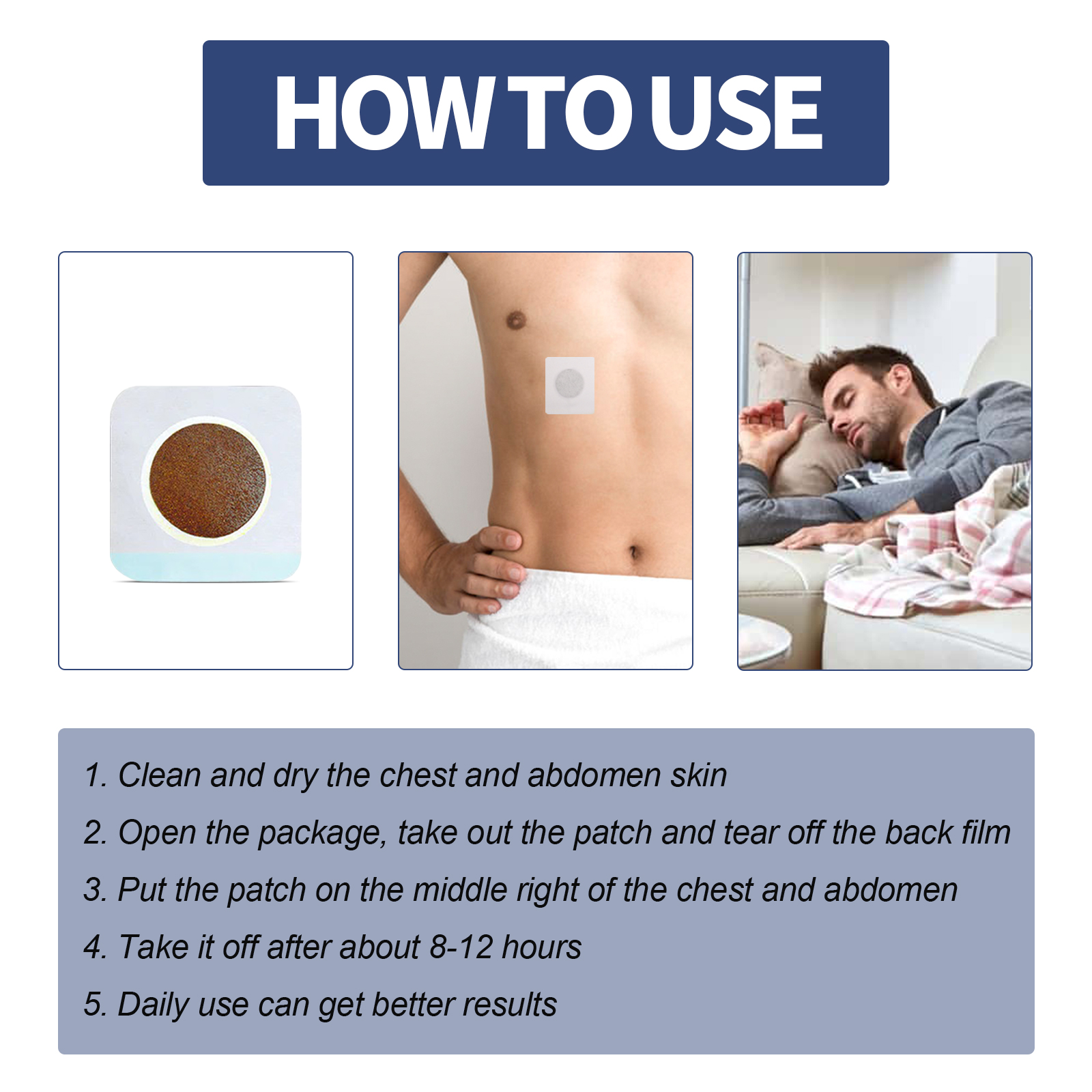 Body Care Patch, Relieving Abdominal Distention Moistening I