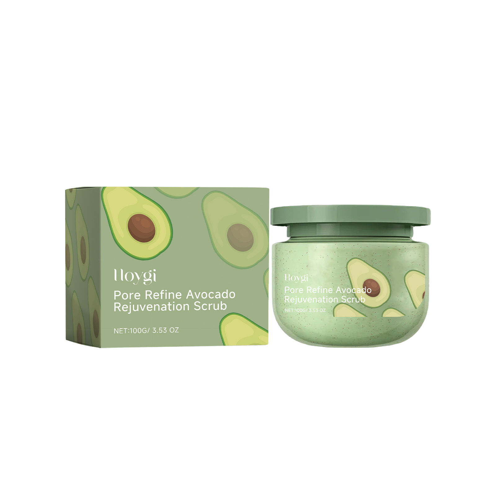 Avocado Ice Cream Scrub, Full Body Cleanse Exfoliating Dead 