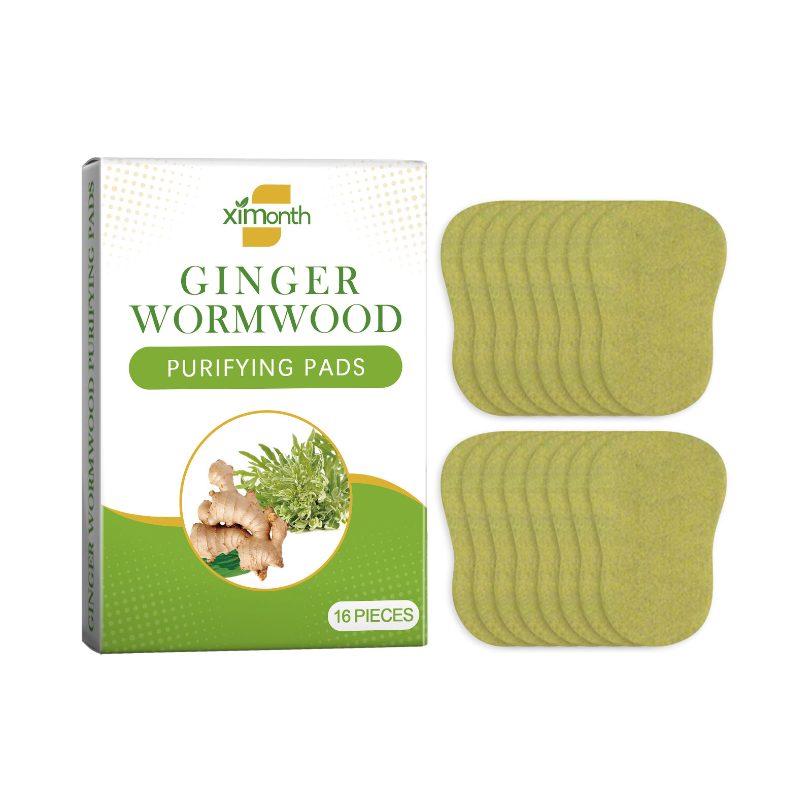Ginger Wormwood Purifying Pads, Relieve Body Stress And Fati