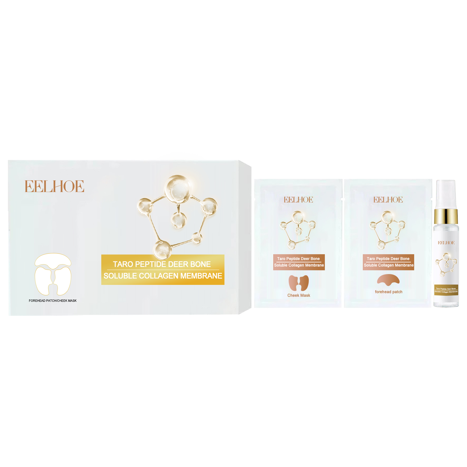 Collagen Membrane, Reduces Wrinkles, Smooths Forehead Fine Lines, Moisturizes And Tightens Skin