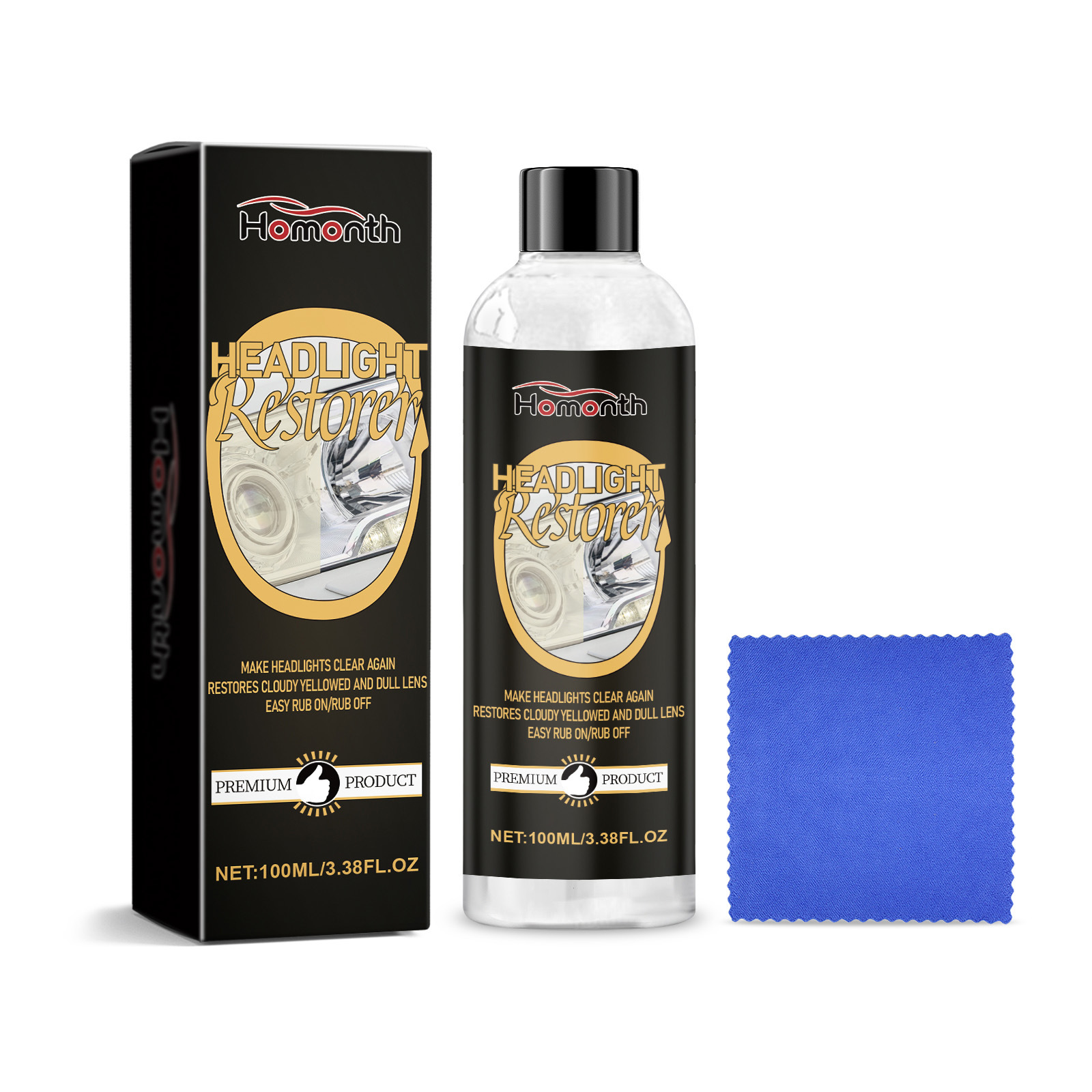 Car Headlight Repair And Polishing Set, Refurbished Coating 