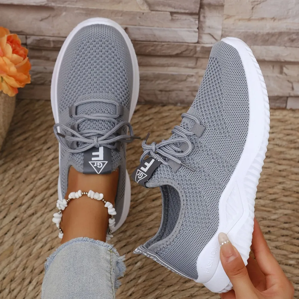 Breathable Mesh Lace Up Athletic image 4
