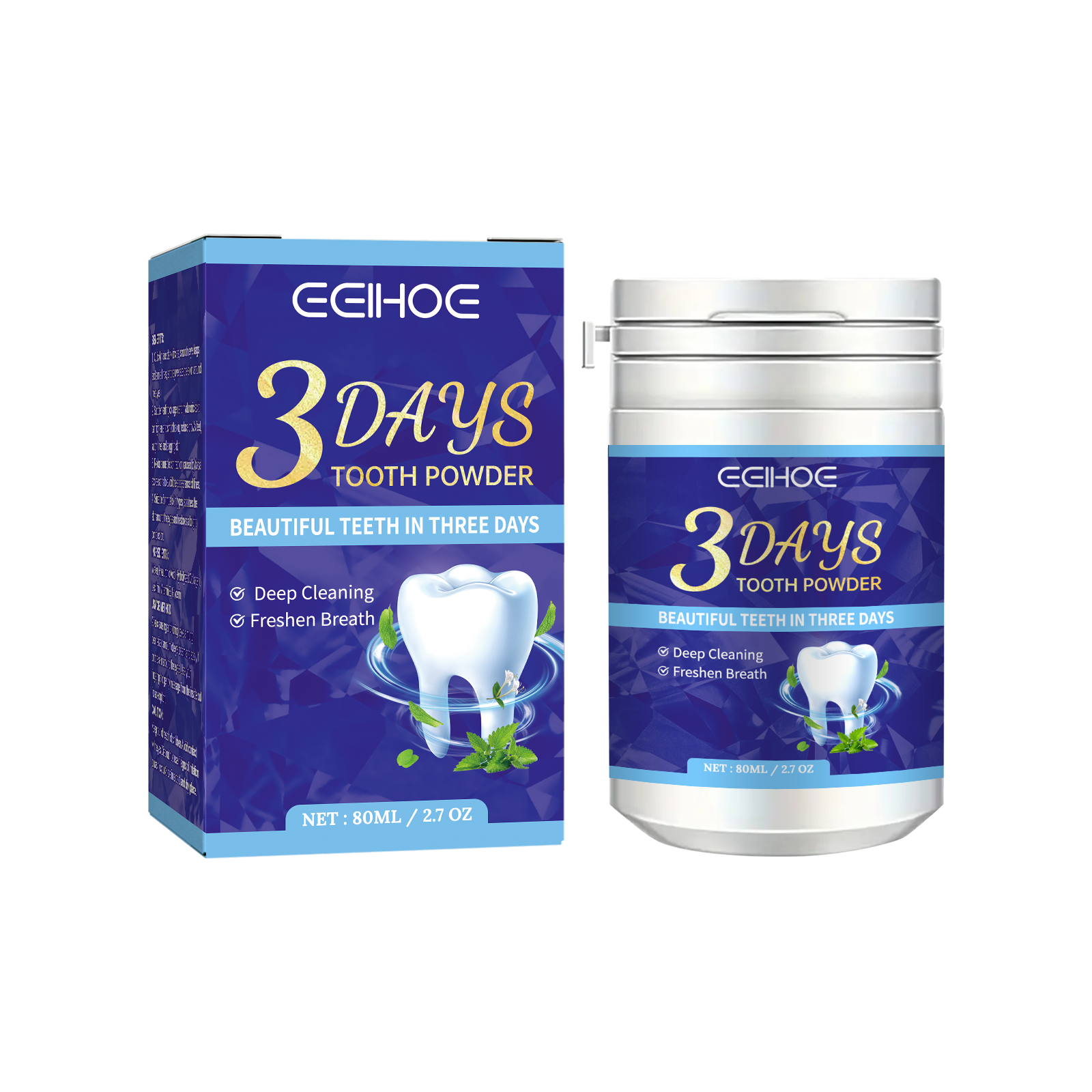 Tooth Cleaning Powder Tartar Removal Whitening Teeth Odor Cleaning Breath Fresh Teeth Powder