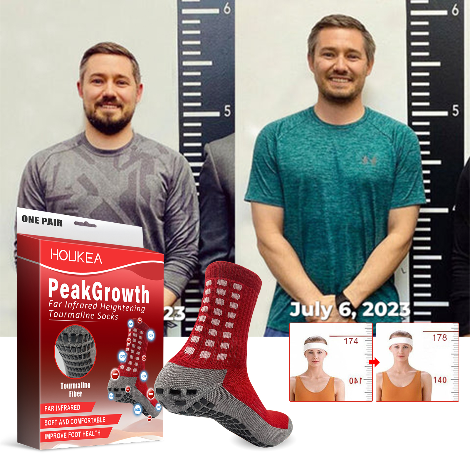 Promotional image showing sock sole and wellness concept