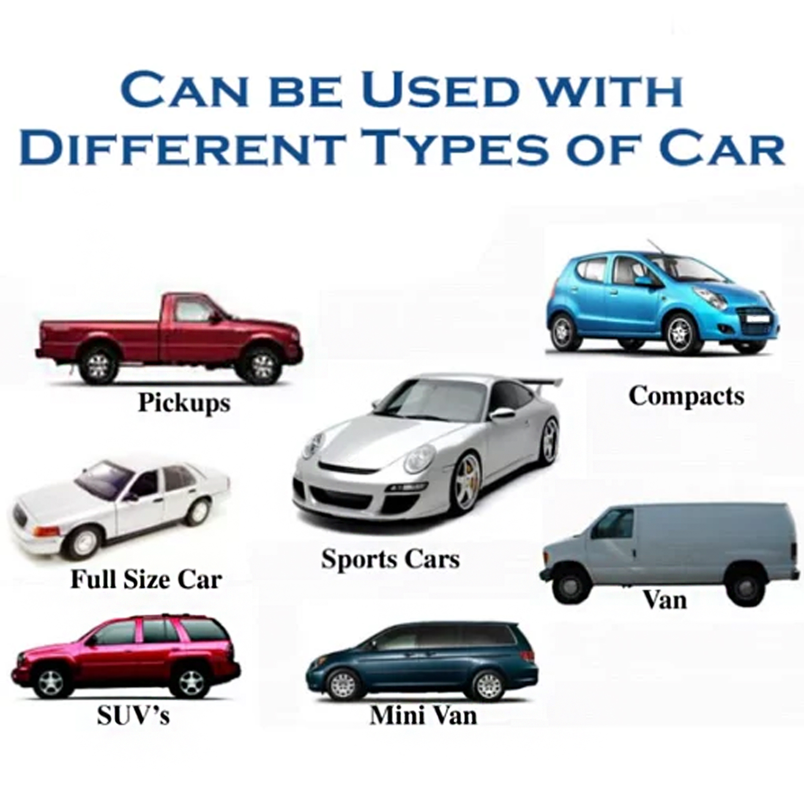 Full windshield cover shown on varied vehicle silhouettes