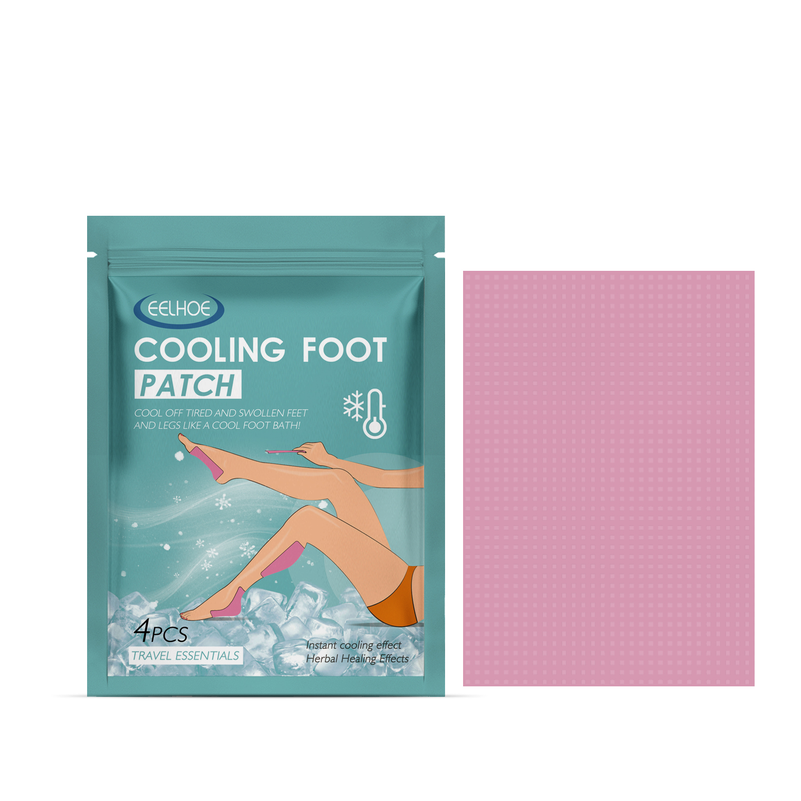 Cooling Foot Patch, Body Cooling External Physical Quick Coo