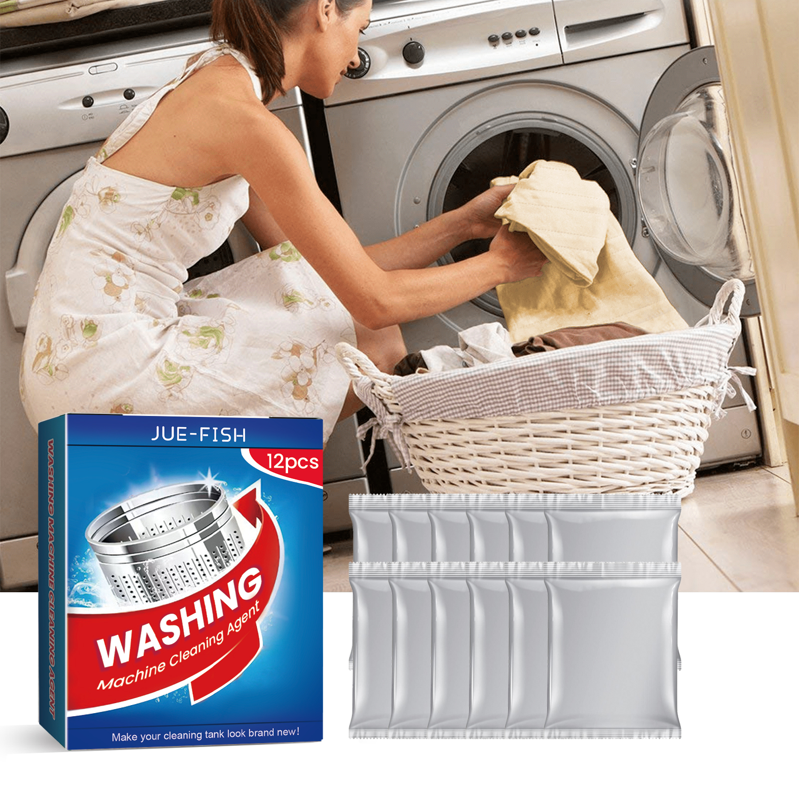 Jue-Fish Washing Machine Cleaner, Washing Machine Tank Autom
