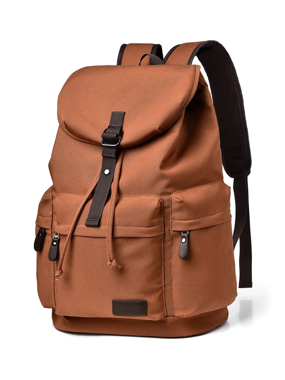 Multi Pockets Adjustable Strap Canvas Backpack Bag