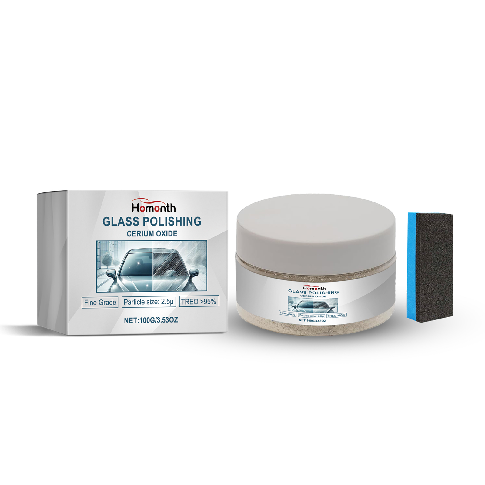 Automotive Glass Polish Windshield Cleaner Decontamination S