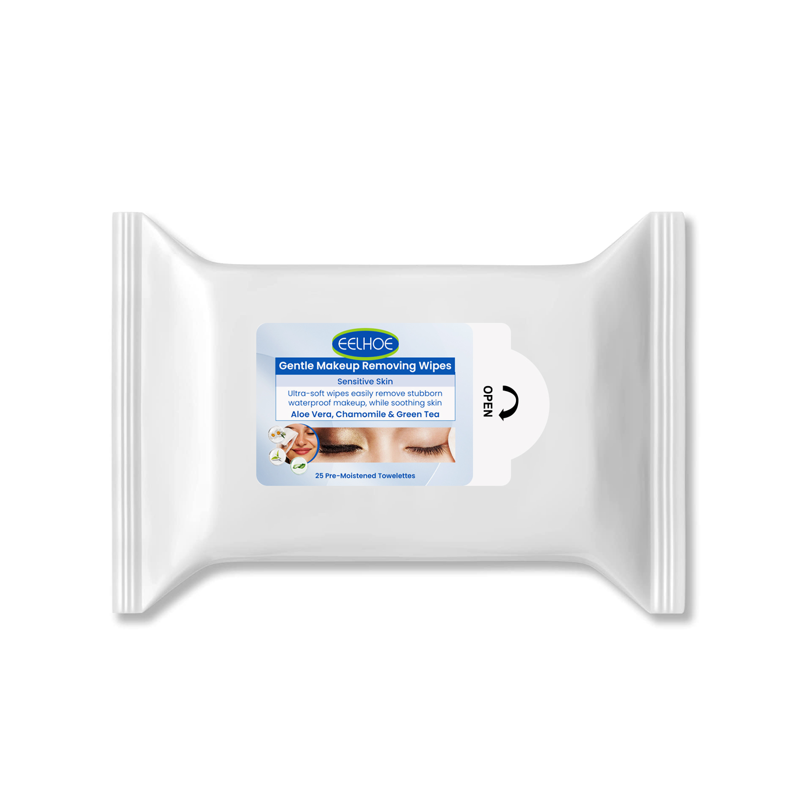 Gentle Makeup Remover Wipes Deep Cleanse Face Eye And Lip Makeup Gentle Refreshing Non-Irritating