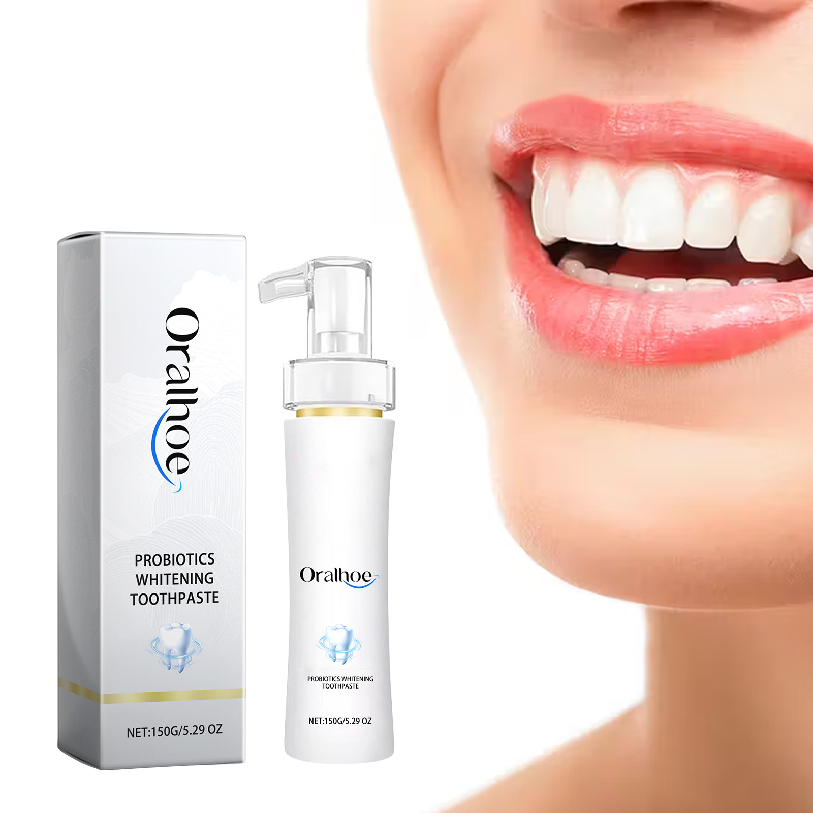 Boxed probiotic toothpaste ready for daily brushing