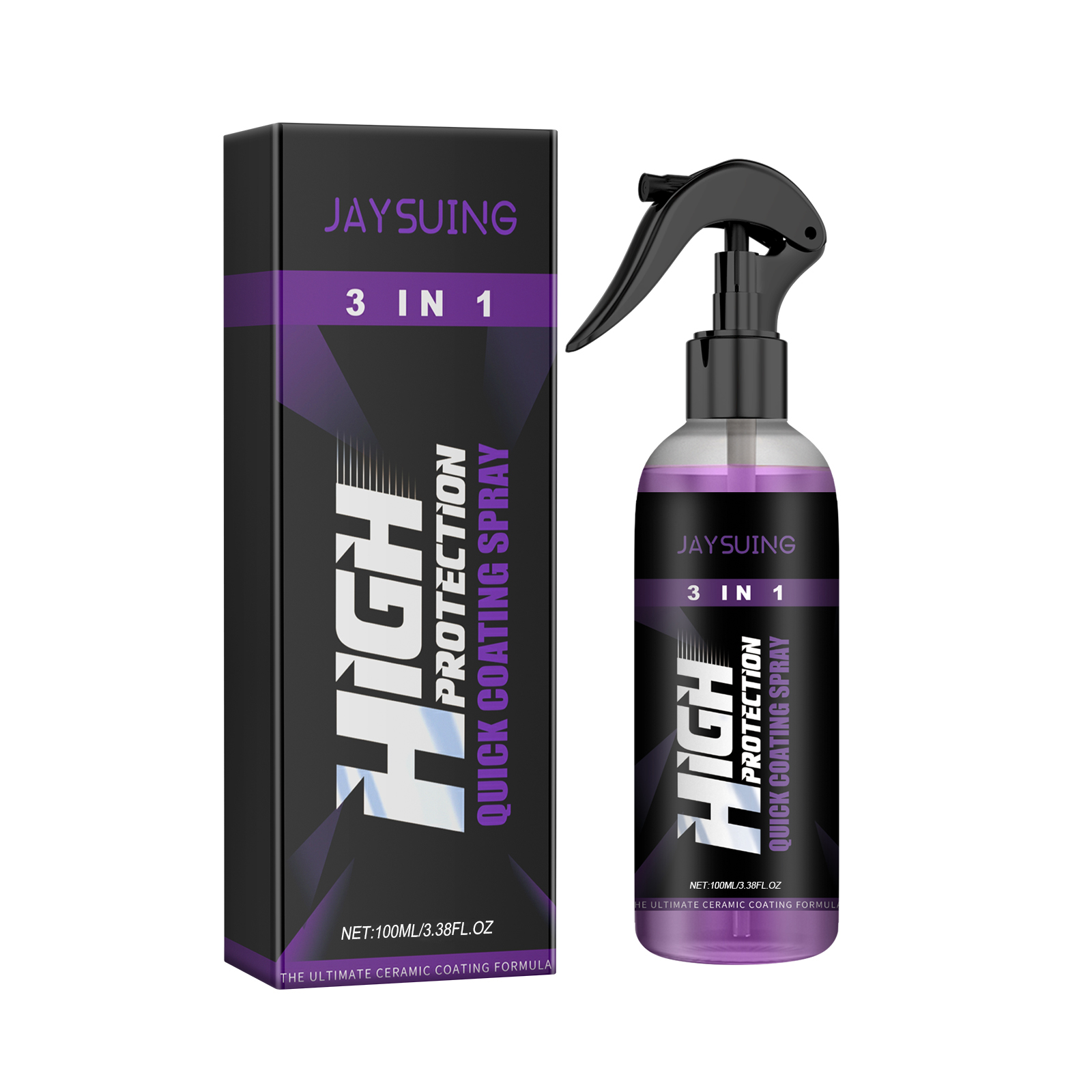 Purple Coating Agent Automotive Scratch Finish Cleaning Dust