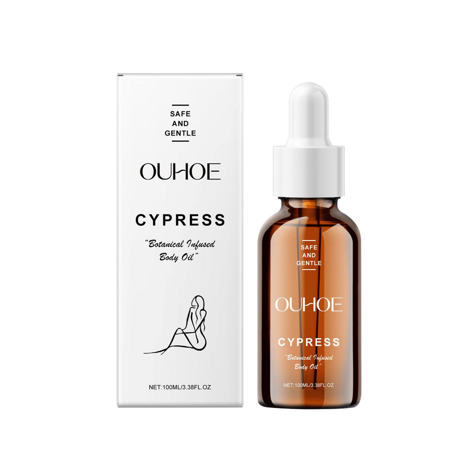 Cypress Body Oil，Daily Gently Moisturizes Whole Body Skin Wi