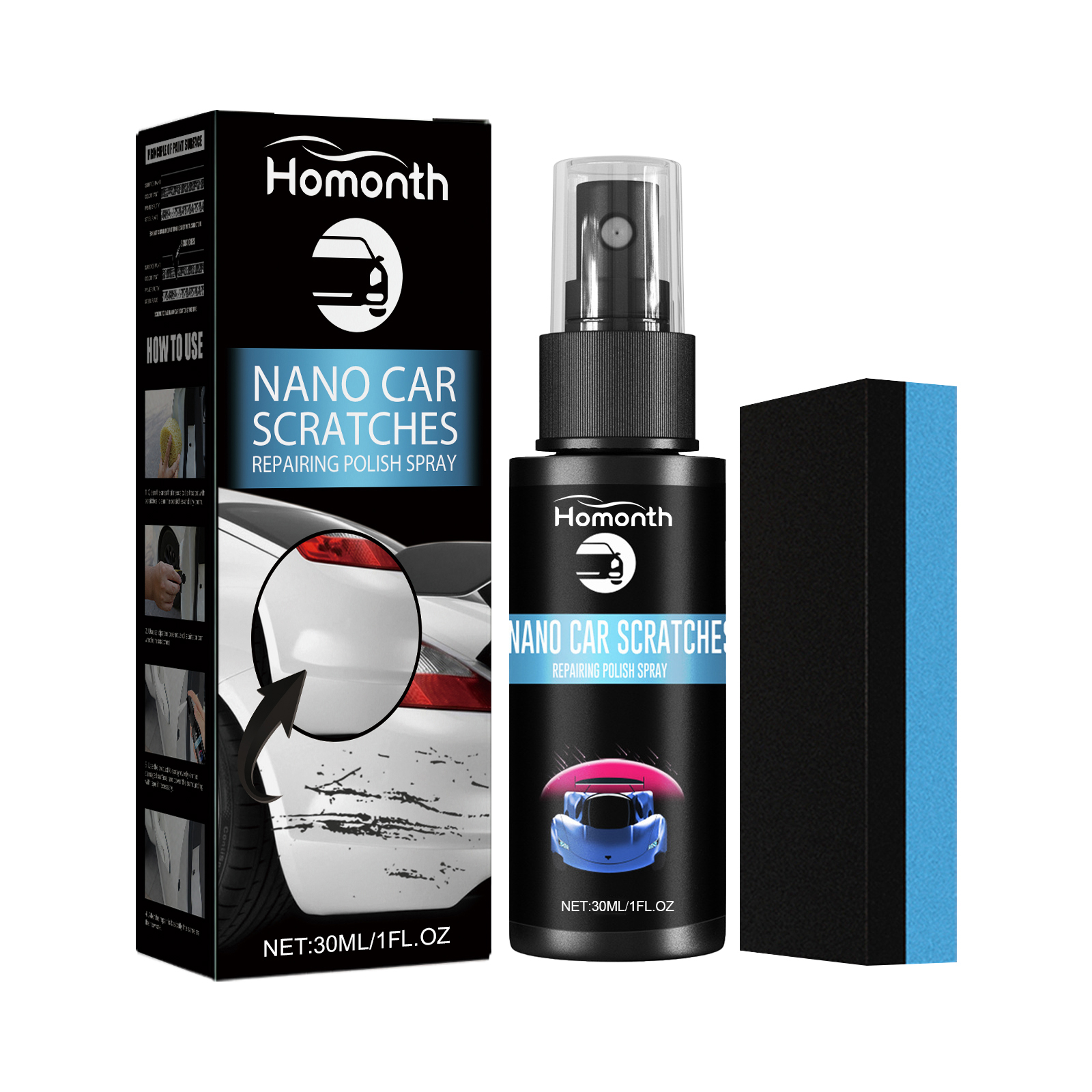 Homonth Scratch Repair Spray, Automotive Scratch Recondition