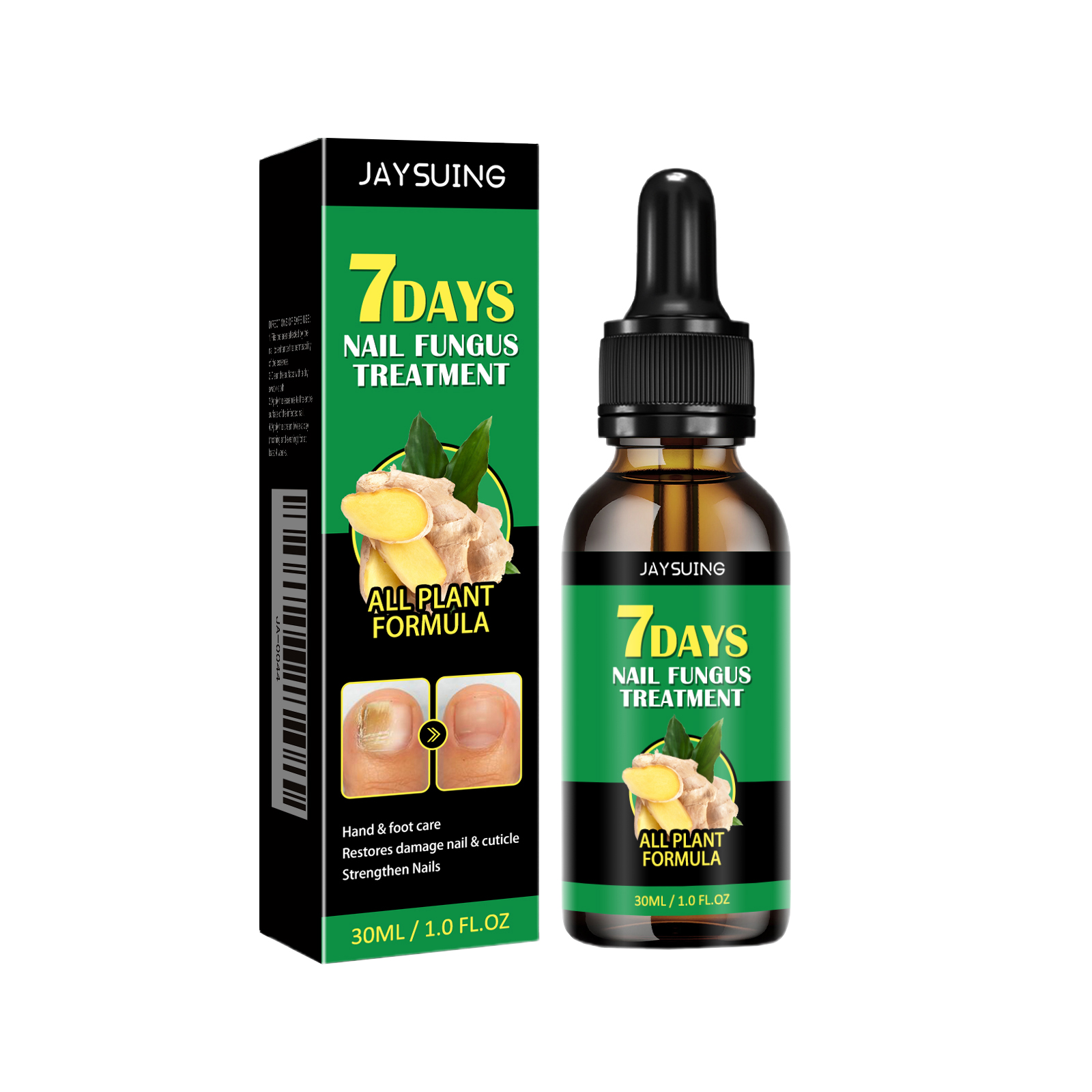 Ginger Nail Care Solution, Repair Hand, Foot And Nail Care S