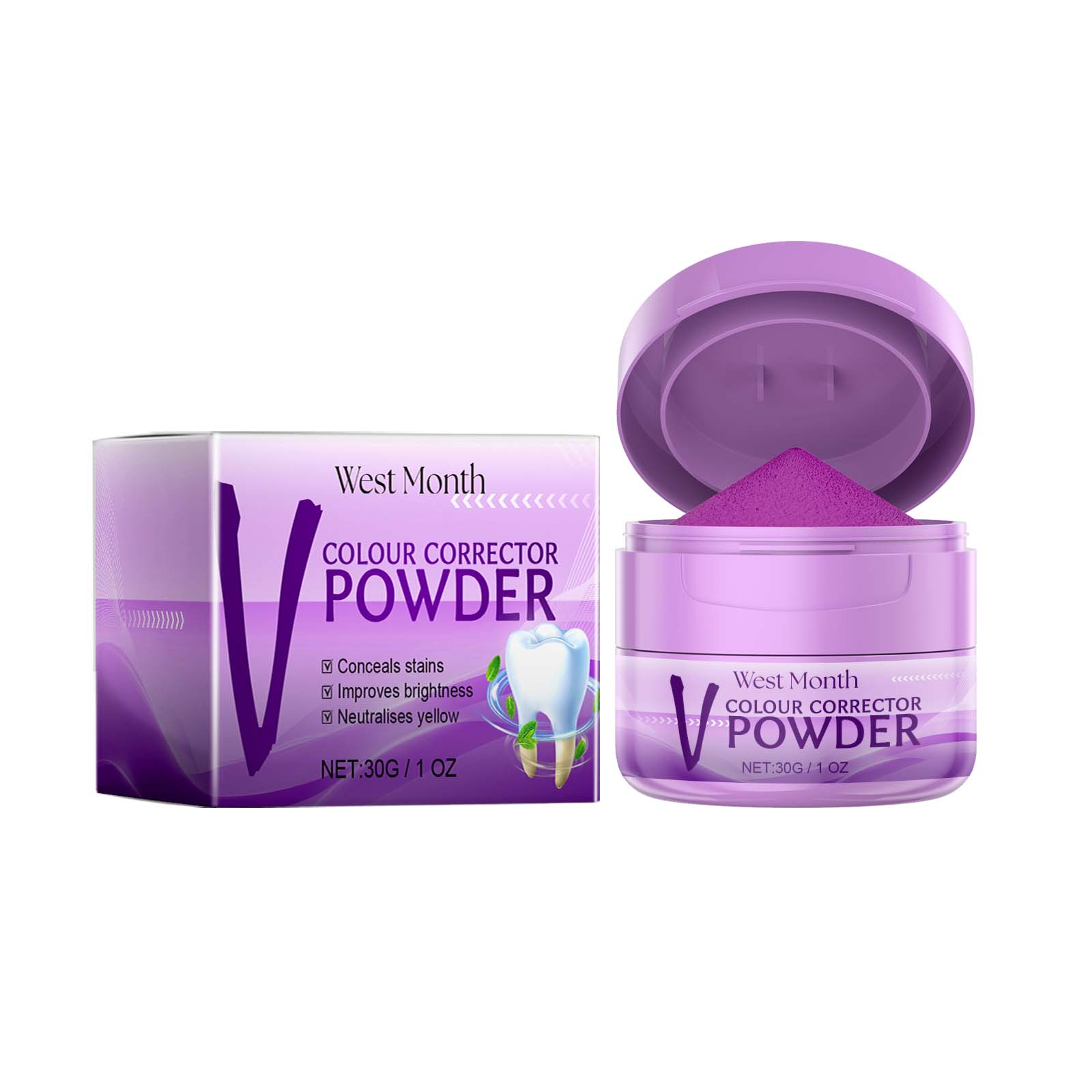 Colour Corrector Powder, Pure And Fresh And Clean Teeth Tart