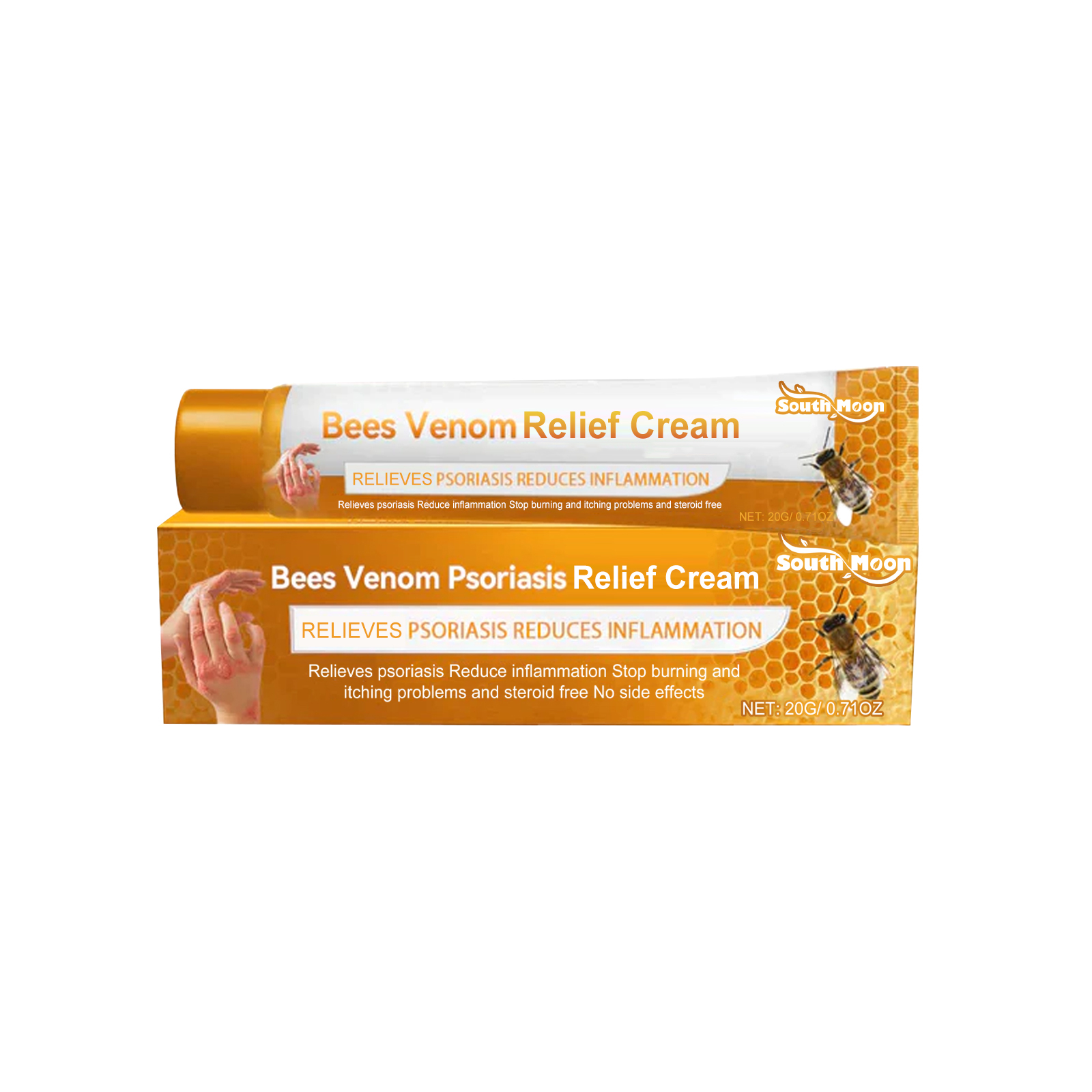 Bee Venom Psoriasis Relief Cream, Skin Relief Itching Reliev